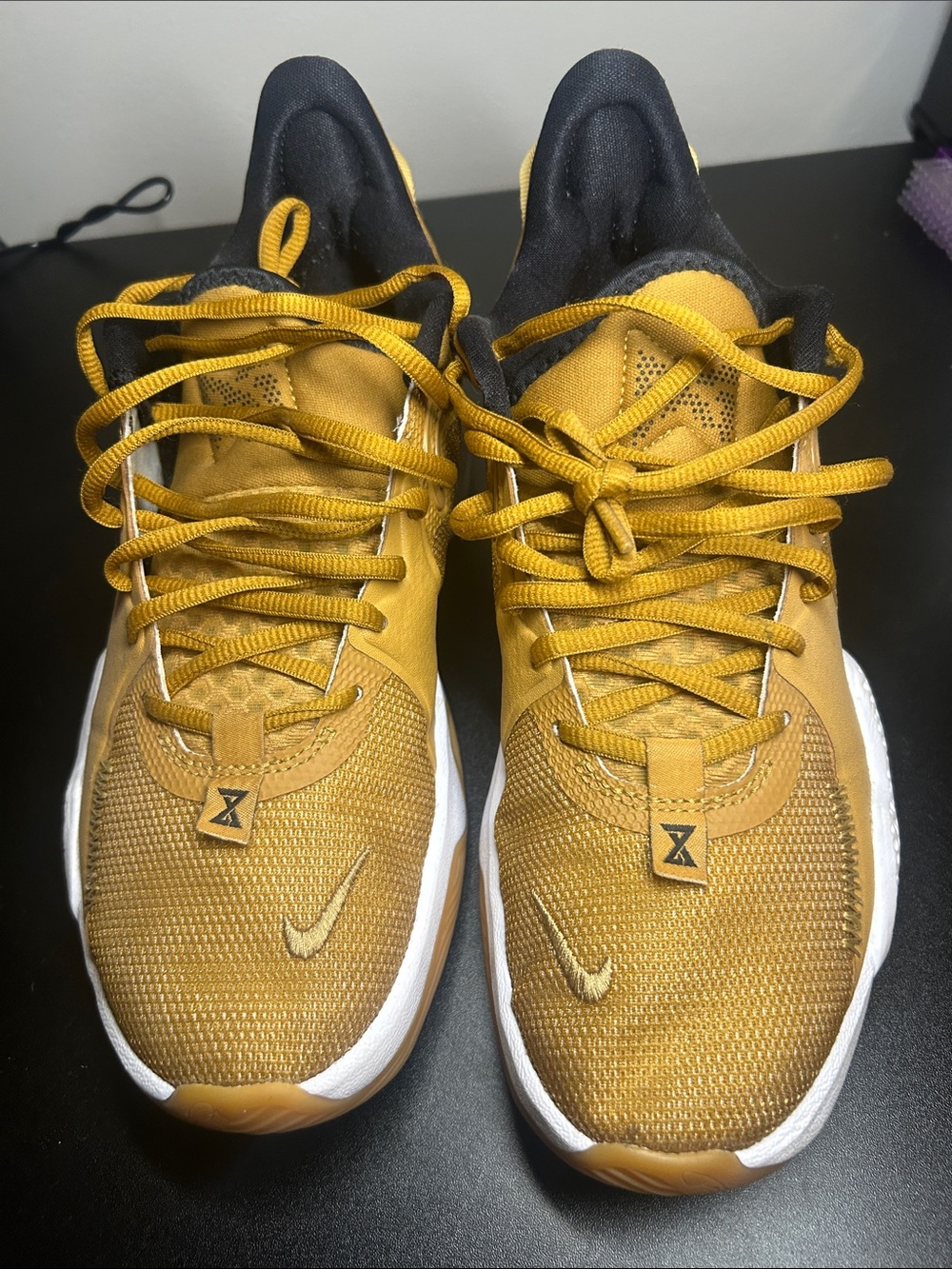 Nike Kids Yellow-Gold Athletic Sneakers